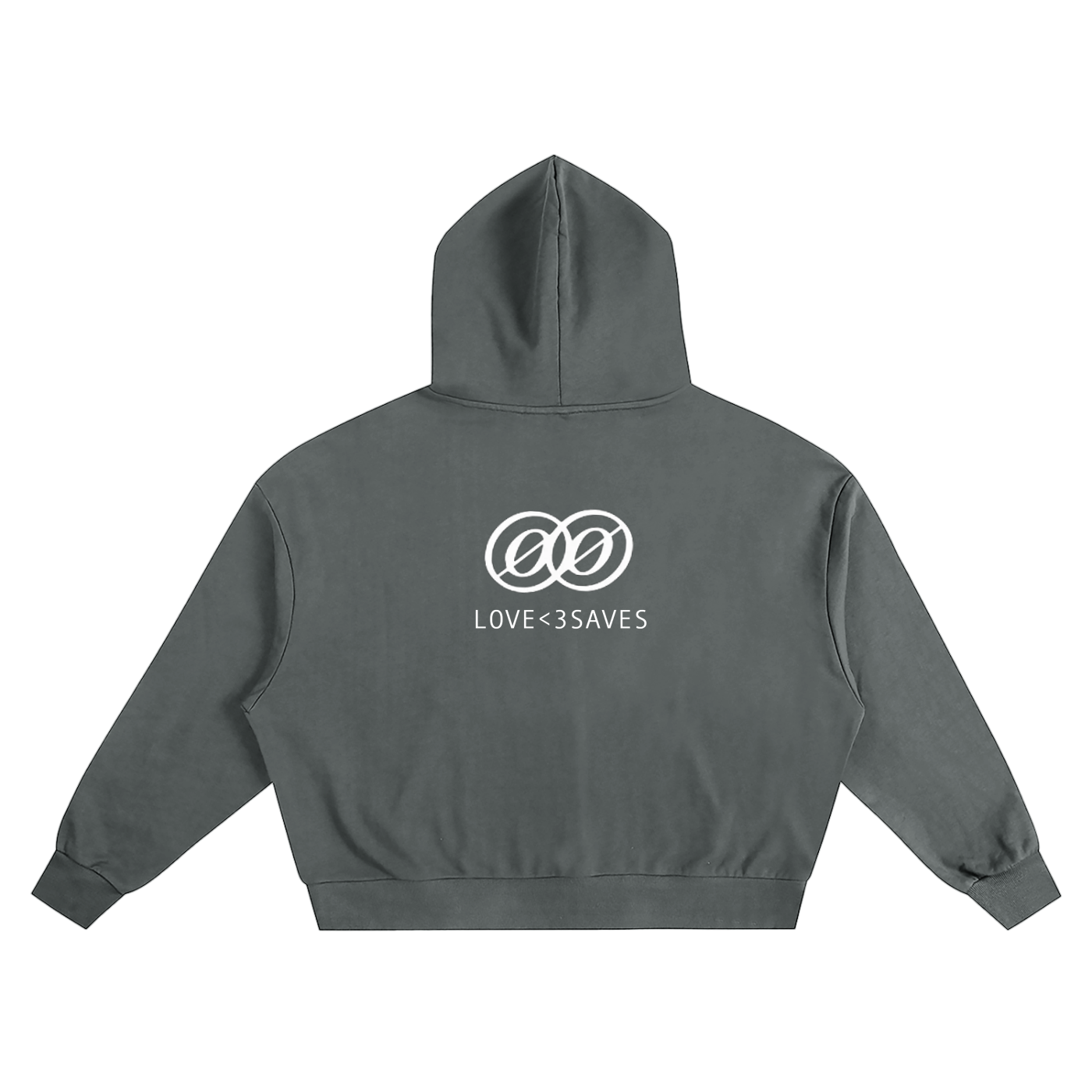 ØØ LOGO BOXY OVERSIZED HOODIE