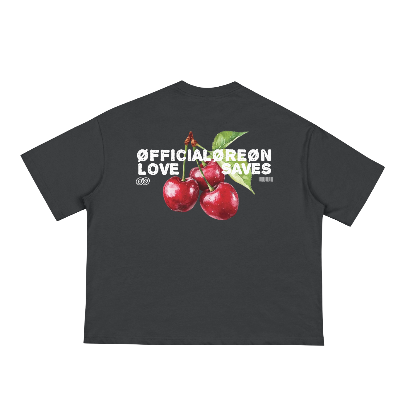 LOVE SAVES CHERRY BOXY T-SHIRT
