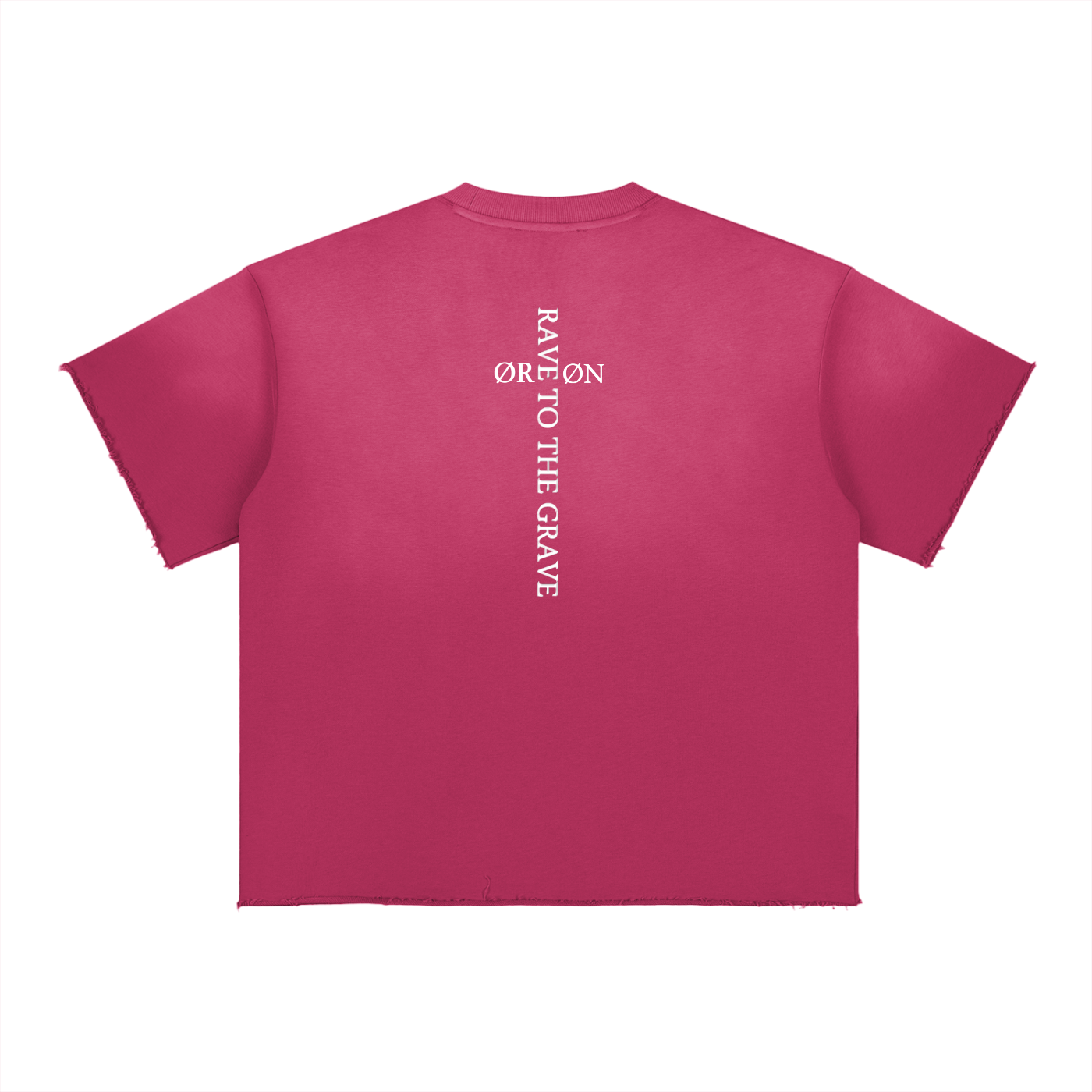 RTTG CROSS RAW EDGE T-SHIRT