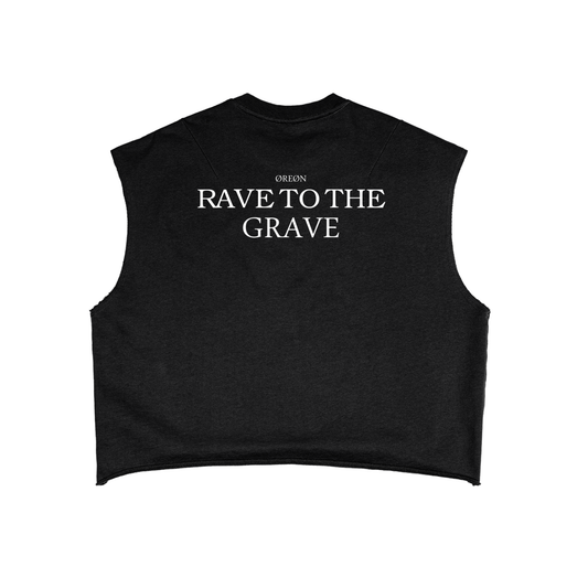 RAVE TO THE GRAVE BOXY TANK TOP