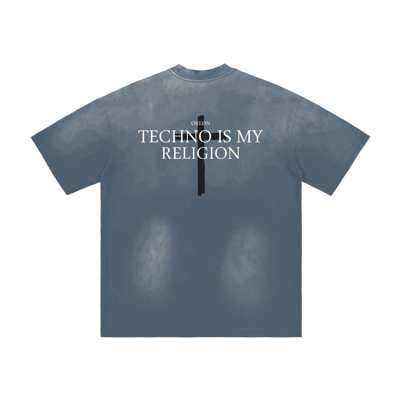 TECHNO IS MY RELIGION SUNFADE T-SHIRT