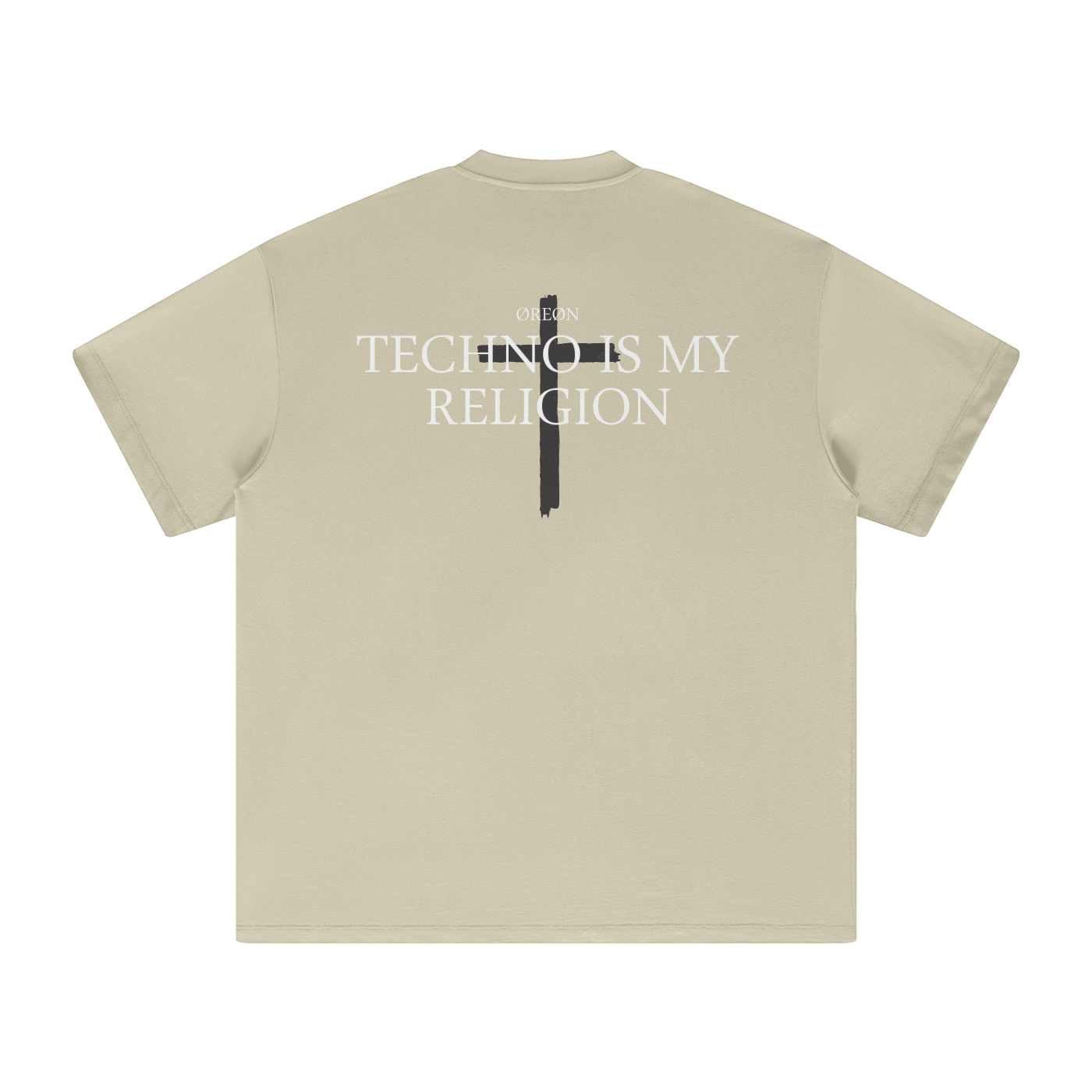 TECHNO IS MY RELIGION OVERSIZED T-SHIRT