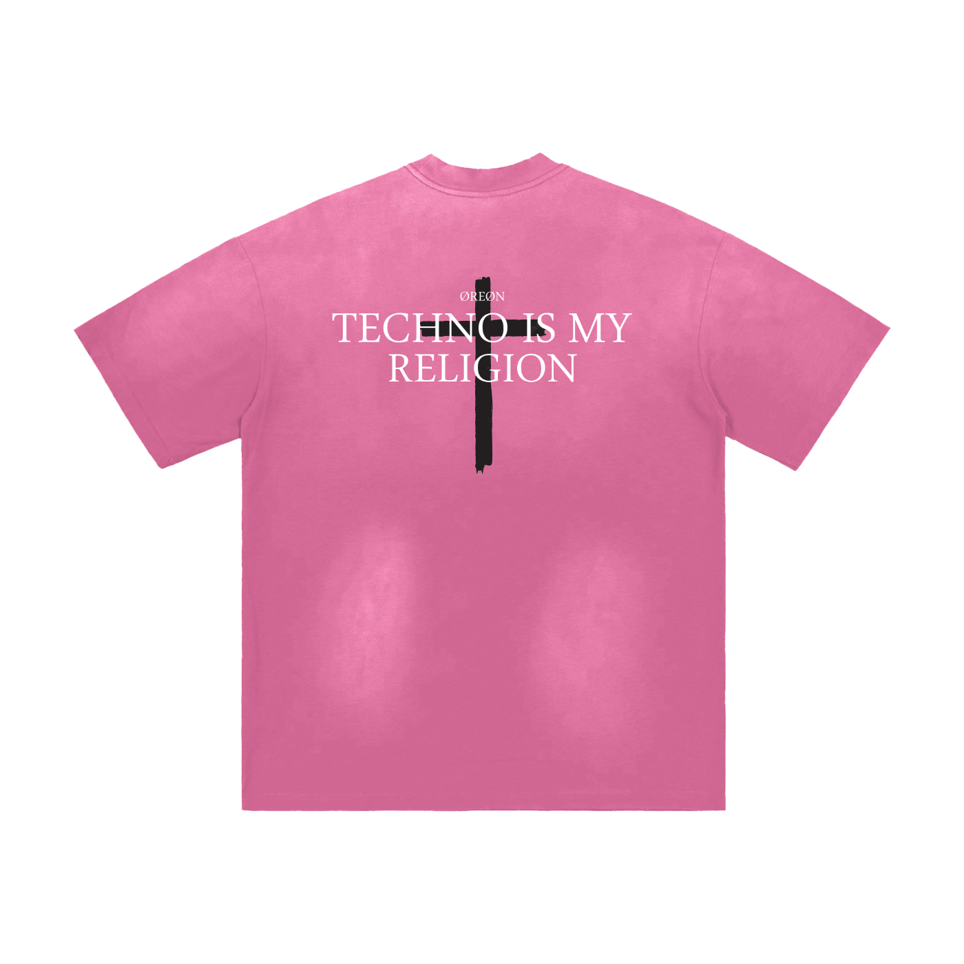 TECHNO IS MY RELIGION SUNFADE T-SHIRT