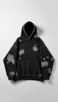 Oversized distressed hoodie