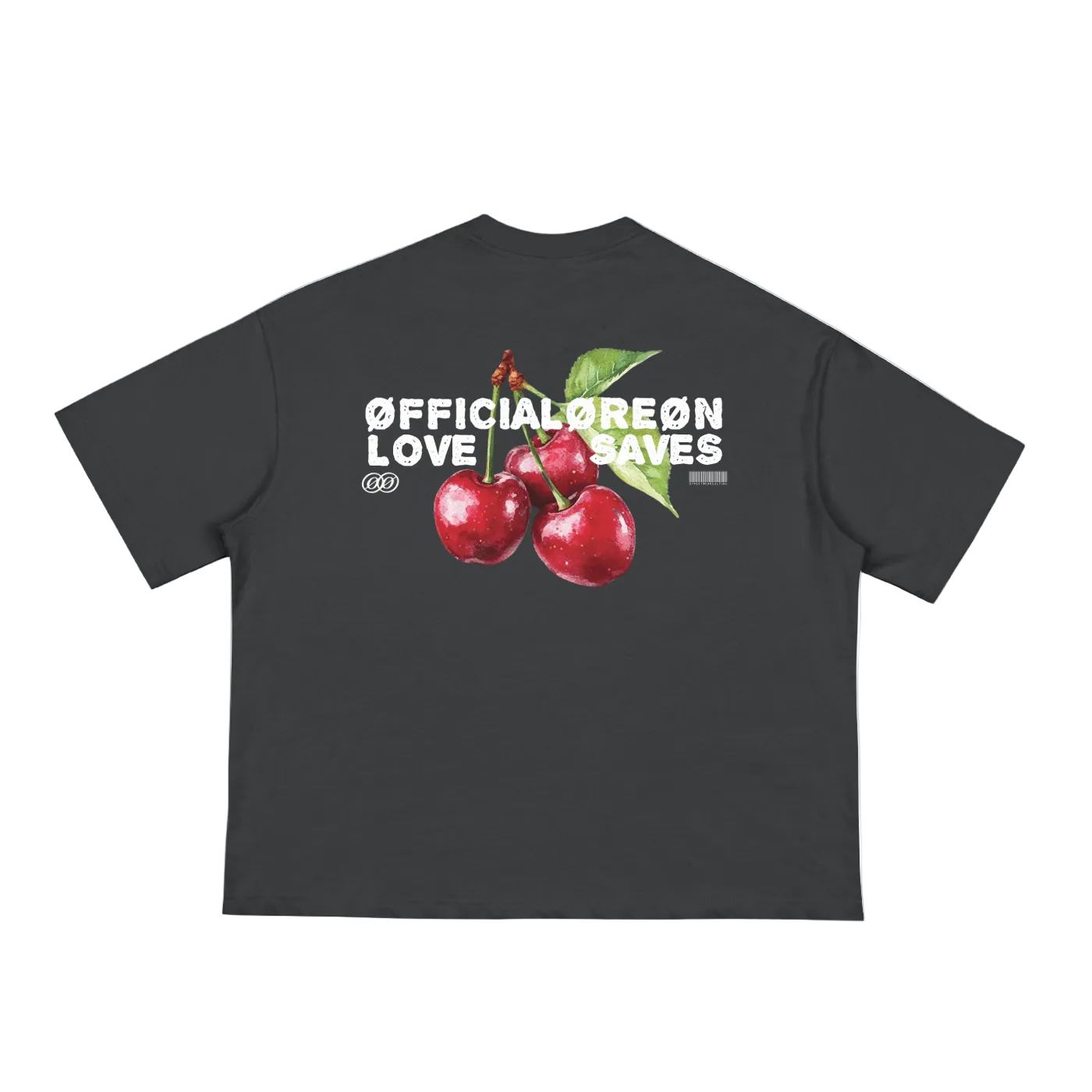LOVE SAVES CHERRY BOXY T-SHIRT