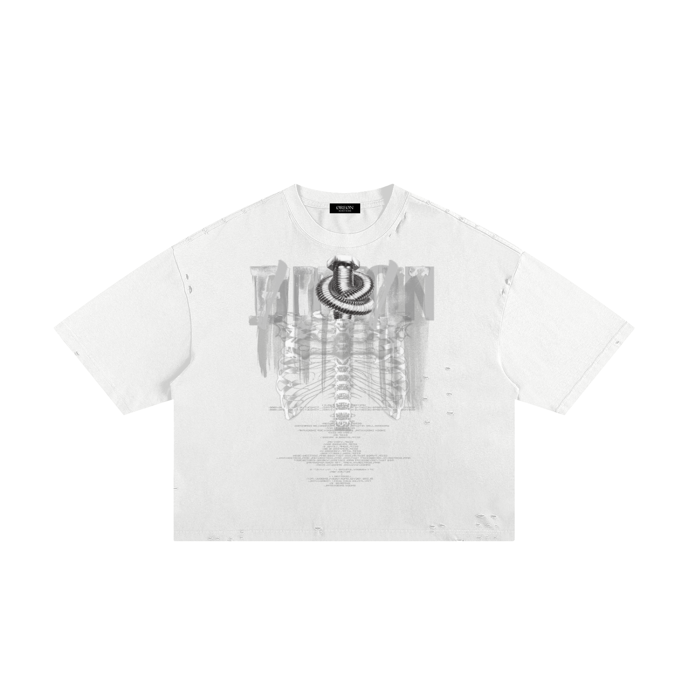 Classic Frayed Boxy Tee - 250 GSM