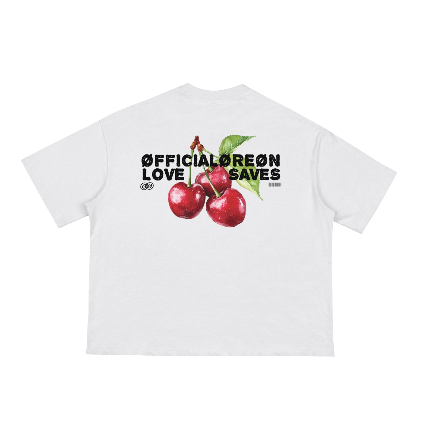 LOVE SAVES CHERRY BOXY T-SHIRT