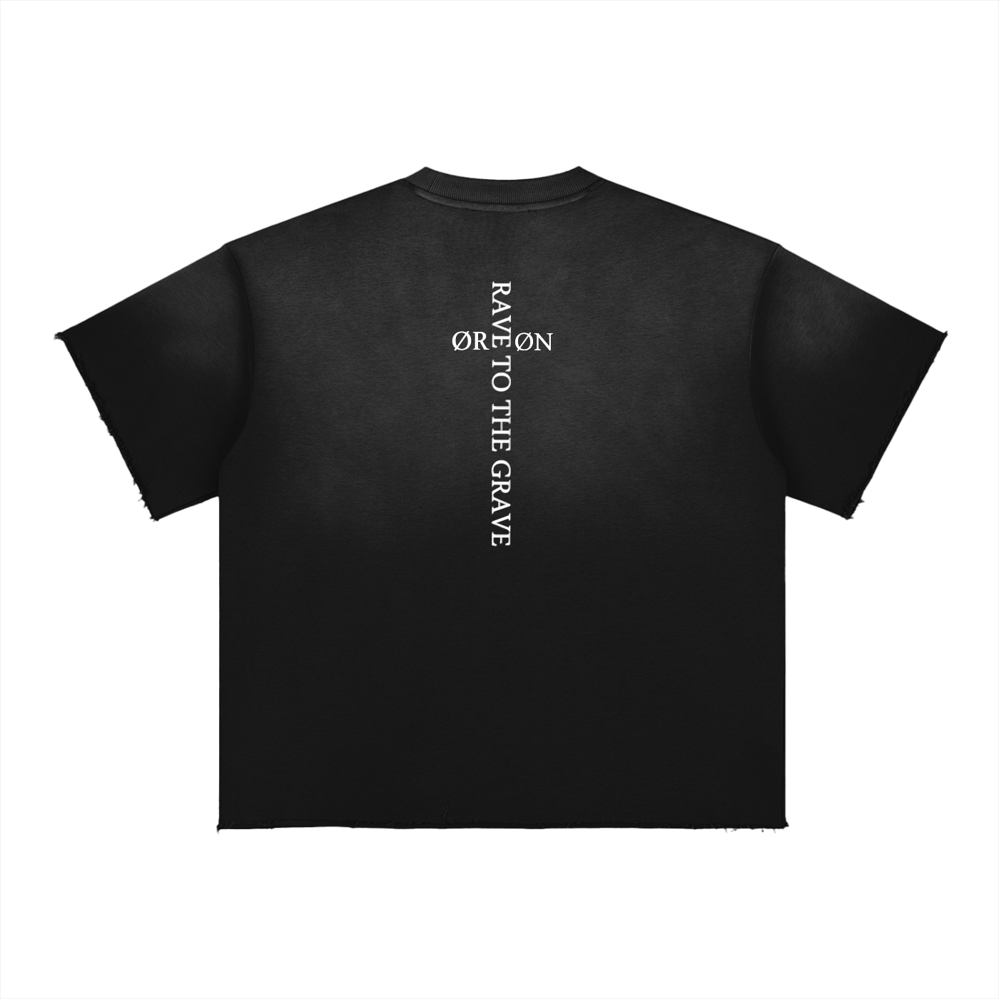 RTTG CROSS RAW EDGE T-SHIRT