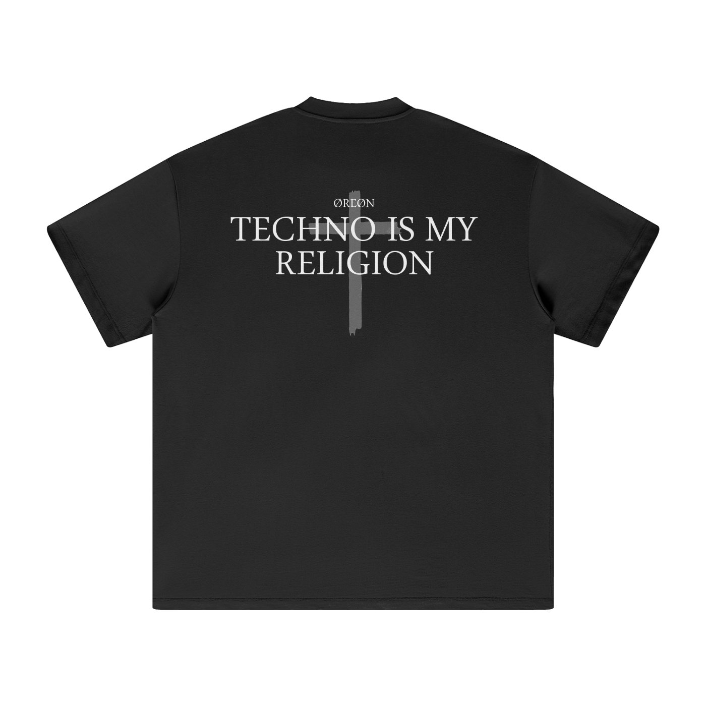 TECHNO IS MY RELIGION OVERSIZED T-SHIRT